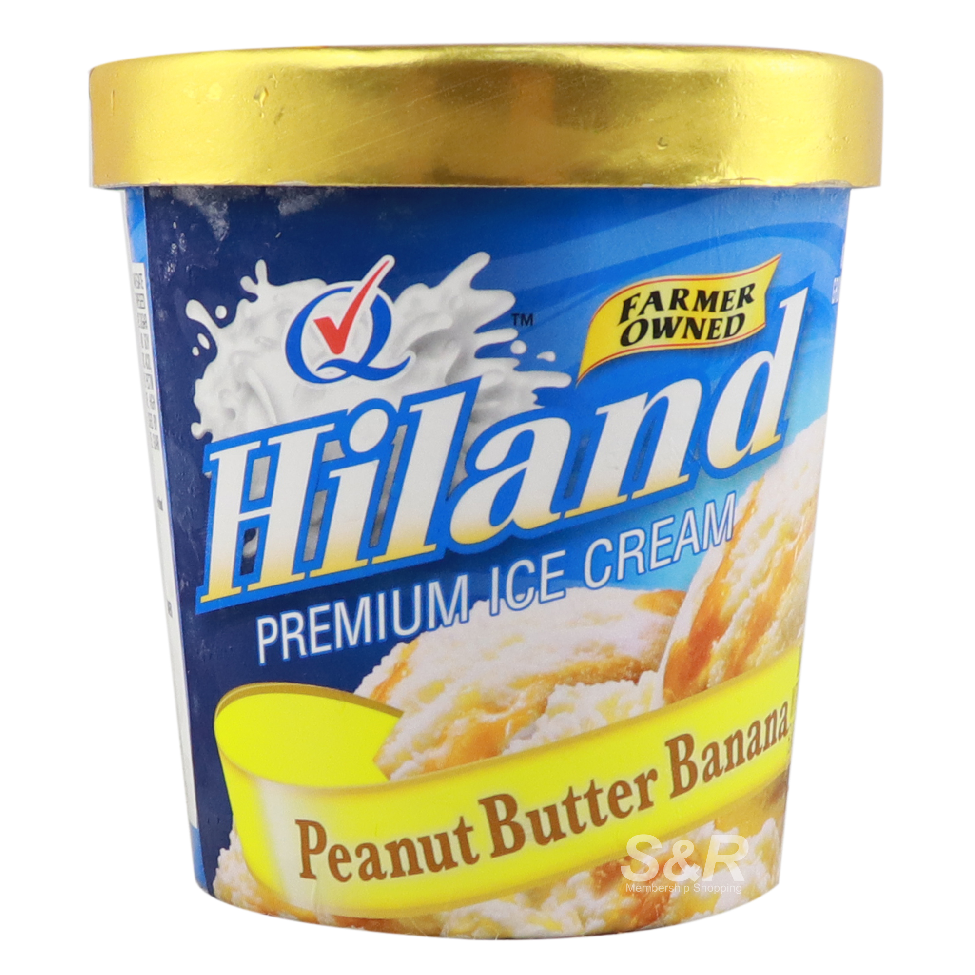 Hiland Premium Peanut Butter and Banana Ice Cream 473mL Hiland Premium Peanut Butter and Banana Ice Cream 473mL